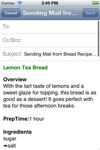 Bread Recipes for iPhone screenshot 4