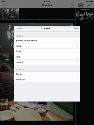 MagicPad Photo Autographs screenshot 4