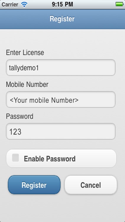 Mipsum - Tally on mobile