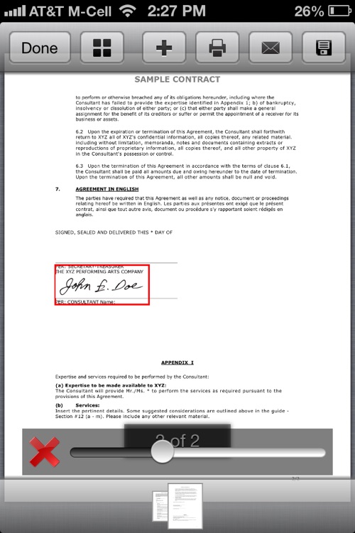 sign pdf document on iphone