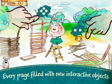The Three Little Pigs - an interactive fairy tale for kids screenshot 3