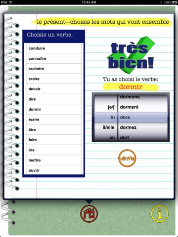 Irregular French Verb Conjugation, Review and Practice screenshot 2