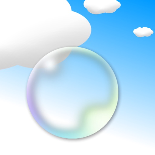 Fly a Bubble! Swipe sensitively to avoid clouds and fly a bubble to universe! Icon