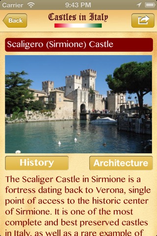 Castelli d'Italia Lite screenshot 2