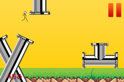 Flappy Stick-man Obstacle Course 2 - The Extreme Challenge screenshot 3