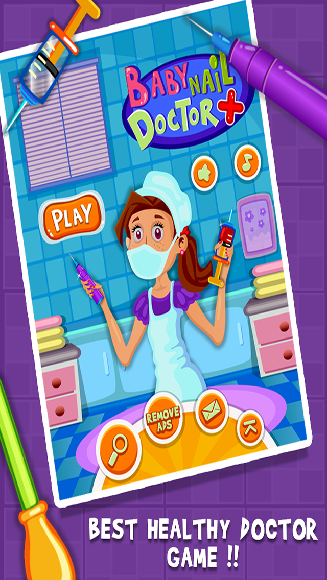 Baby Nail Doctor- Girls & Fun Kids Games screenshot 1