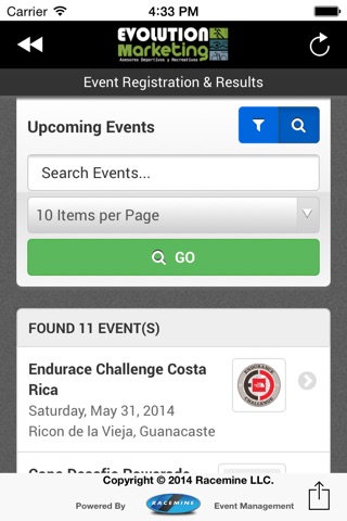 Evolution Marketing CR Events screenshot 3