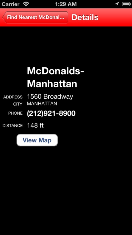 Find Nearest McDonalds
