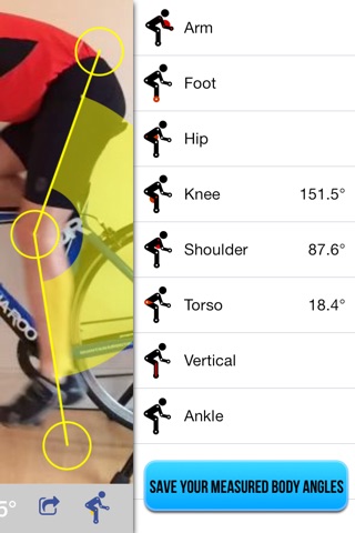 TheBikeFit – Video record your bike setup using a turbo trainer, analyse, adjust and then share your results. screenshot 3