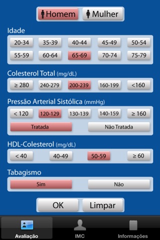 Avaliação Cardiovascular HD screenshot 2