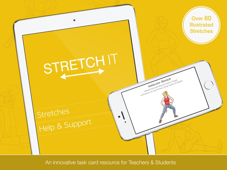 Stretch It HD - Stretching, Warm Up & Cool Down Task Cards