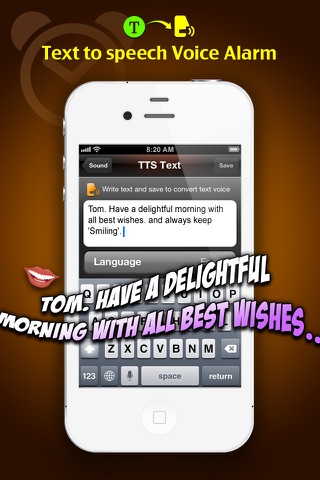 TTS Alarm free (Text-to-speech) screenshot 3