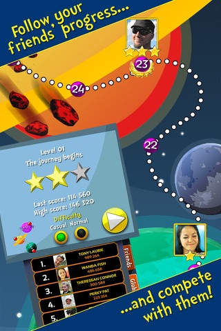 Spaceship Junior - The Voyage Free: Cartoon Space Game For Kids screenshot 4