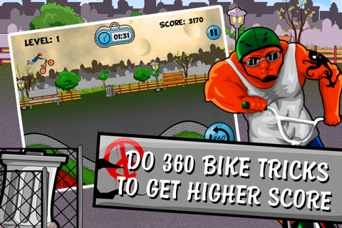 A BMX Freestyler Bike Trick Free Racing Game screenshot 4