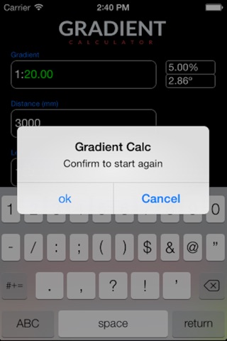 Gradient Calc screenshot 3