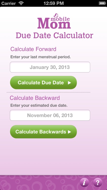 Pregnancy Due Date Calculator - My Baby Wheel & Countdown Birth Calendar