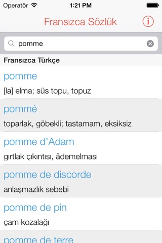 Fransızca Sözlük screenshot 2