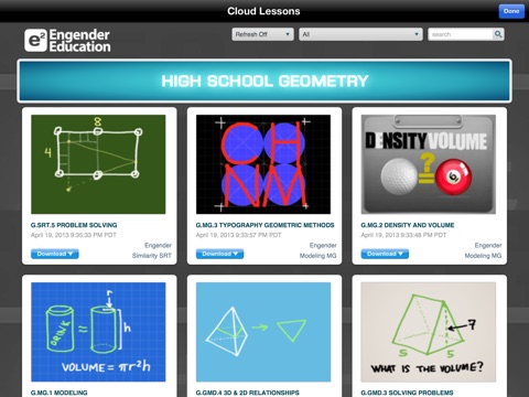 High School Math Geometry -  Common Core curriculum builder and lesson designer for teachers and parents screenshot 4