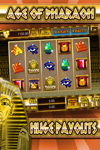 Age Of Pharaoh Slots Casino - Win Way Huge Jackpots With Bonus Games Blackjack & Roulette Free screenshot 4