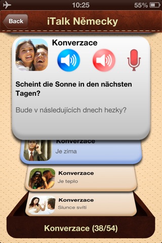 iTalk Německy! konverzace: slovíčka a fráze pro rodilé mluvčí češtiny screenshot 3