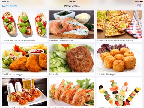 Party Rezepte HD screenshot 2