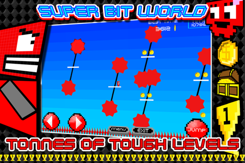 SUPER BIT WORLD : 2D Jump Platformer X Free - from Cobalt Play 8 Bit Games screenshot 3