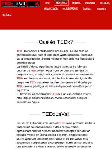 TEDx La Vall screenshot 2