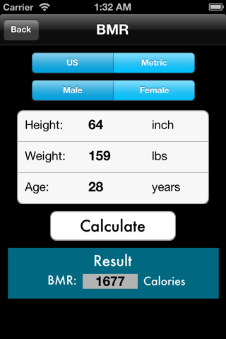 BMI - BMR - Body Fat Percentage Calculator Free screenshot 3