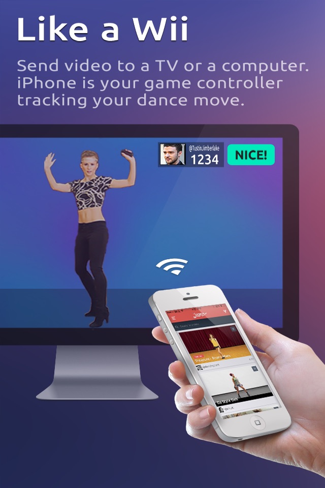 Jamo = Dance games from Wii. Now just dance with iPhone on the go. Not affiliated with Zumba fitness. screenshot 2
