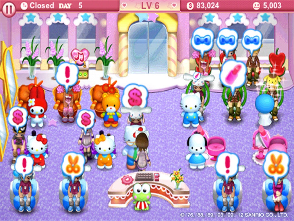 Hello Kitty Beauty Salon HD screenshot 2