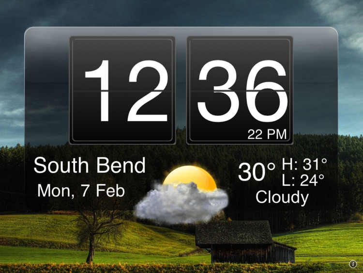 Nightstand Central for iPad Free - Alarm Clock with Weather and Photo Wallpapers