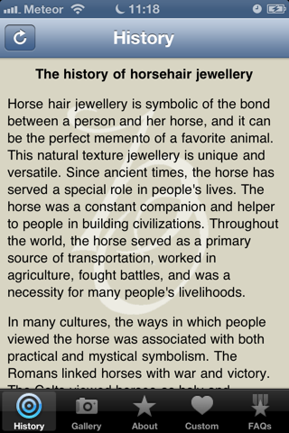 Horsehair Jewellery - Gold and Silver Equestrian Horse Jewelry screenshot 2