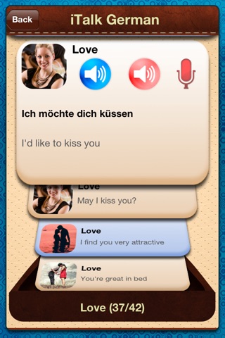 iTalk German conversational: record and play, learn to speak fast, vocabulary expressions and tests for english speakers screenshot 3