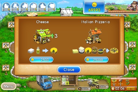 Farm Frenzy 2: Pizza Party Lite screenshot 2