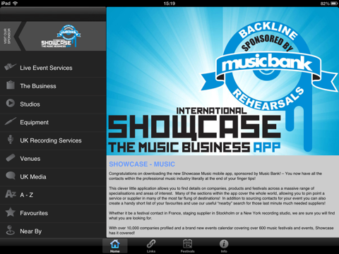 Showcase - The Music Business App HD screenshot 4