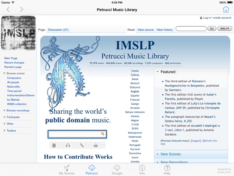 scorio Music Reader