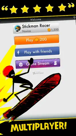 Game screenshot Stickman Real Crazy Hoverboard Extreme Multiplayer Racing Game Free hack
