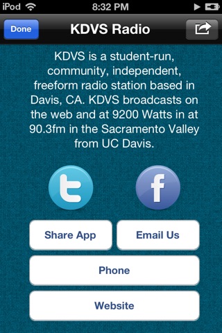 KDVS 90.3FM screenshot 2