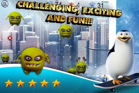 Penguins vs Aliens Free - The Friendly Birds save New York City - Lite Version screenshot 4