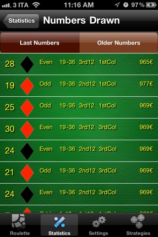 RouletteBetter - Odds Calculator and Betting Strategies for Roulette screenshot 3