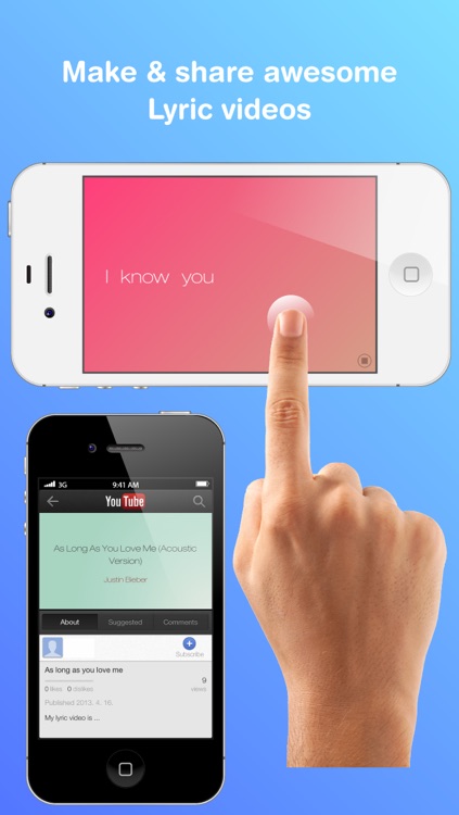 Lyric Video Maker for YouTube