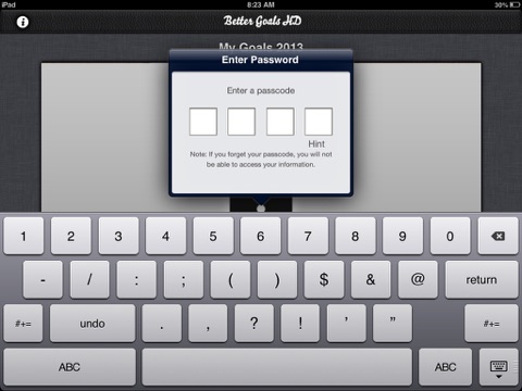 BetterGoals HD - The Goal Setting App screenshot 3