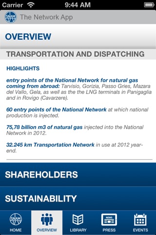 SNAM Network App - Mobile screenshot 2