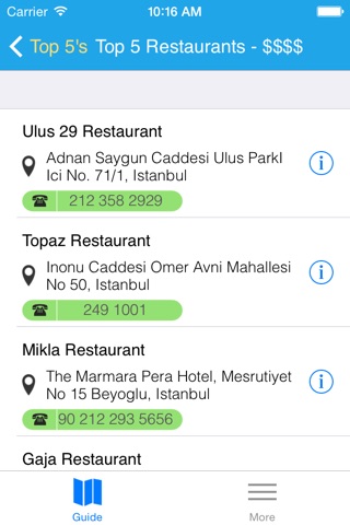 Top5 Istanbul - Free Travel Guide and Map screenshot 4