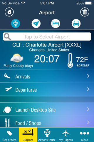 Charlotte Airport Info + Radar screenshot 2