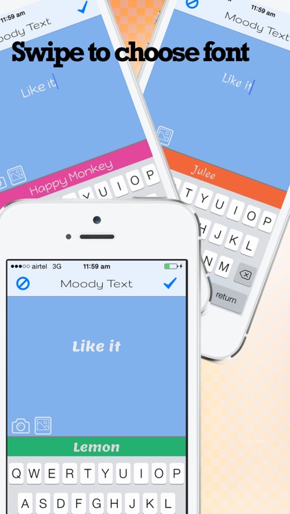 Textie!- create text images for social posts with swipes