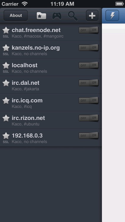 Mango HD Universal - IRC Chat client screenshot-4