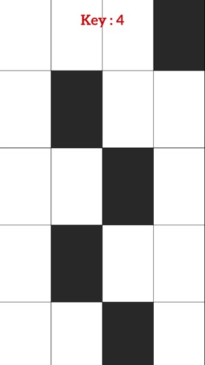 Black White Tiles: Tap Only Dark Keys of