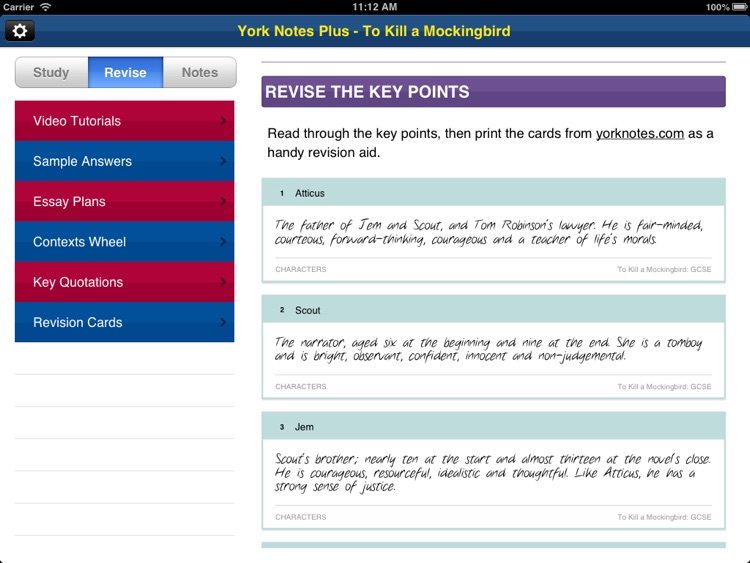 To Kill A Mockingbird York Notes GCSE for iPad screenshot-4