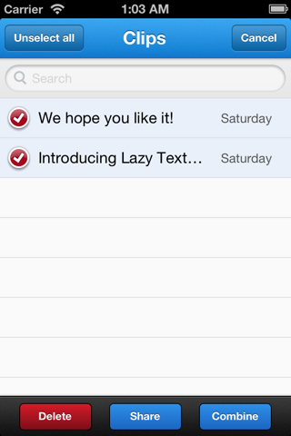 Lazy Text Lite screenshot 4